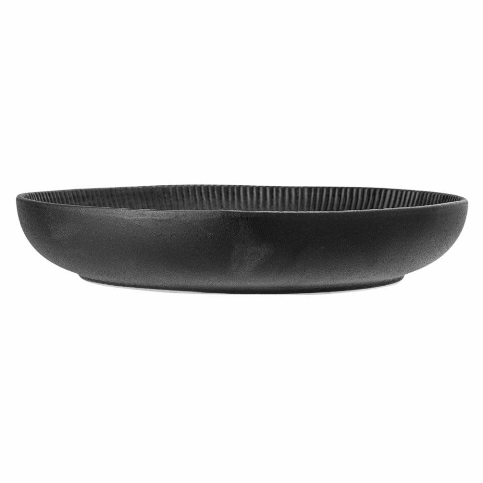 Bloomingville Neri Serving Bowl, Black, Stoneware Saladier