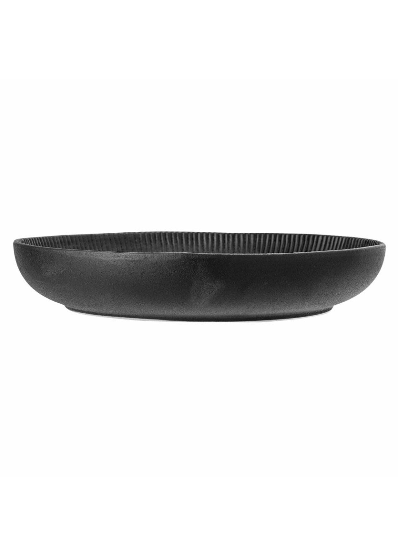 Bloomingville Neri Serving Bowl, Black, Stoneware Saladier