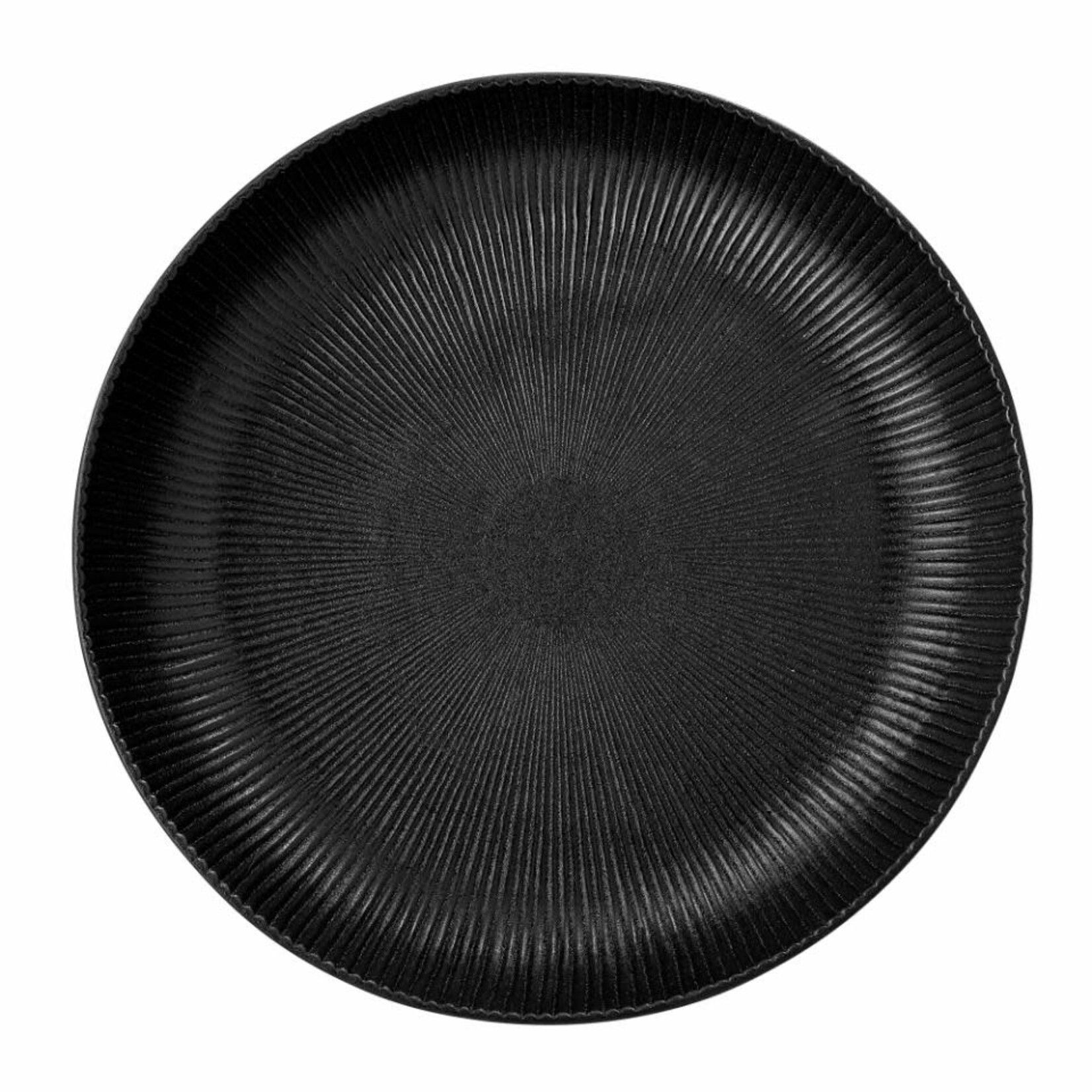 Bloomingville Neri Serving Bowl, Black, Stoneware Saladier