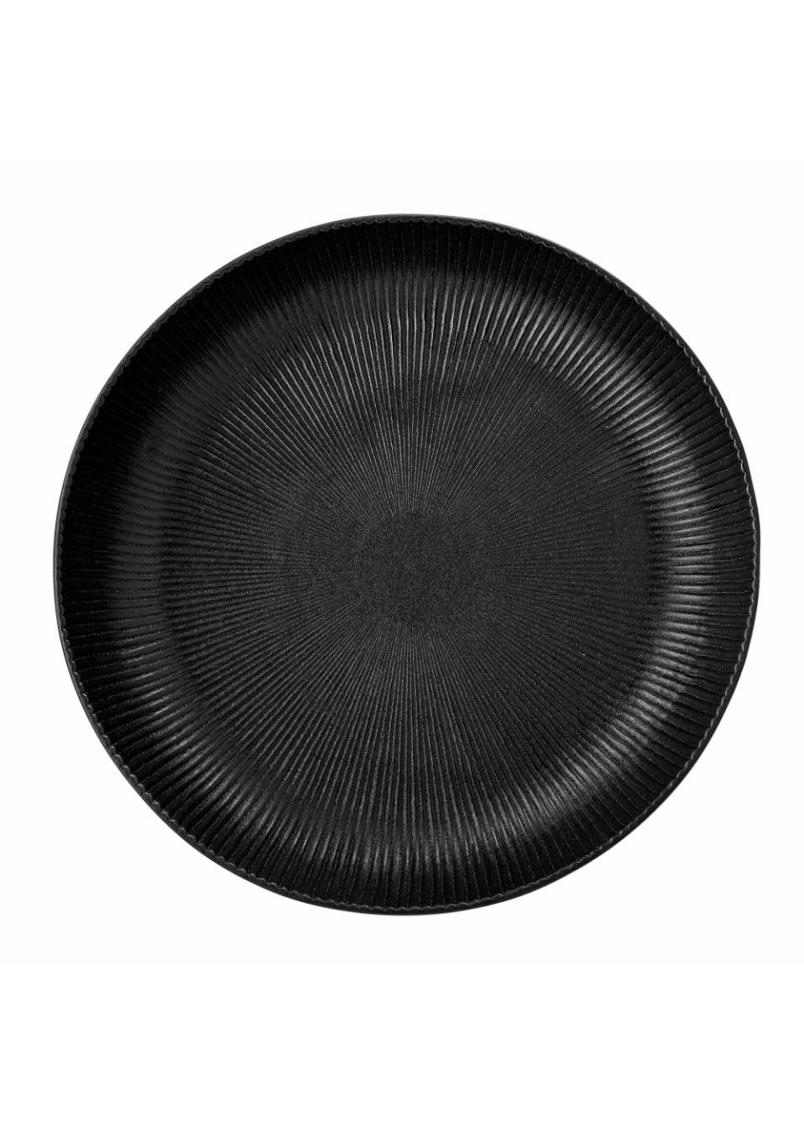 Bloomingville Neri Serving Bowl, Black, Stoneware Saladier