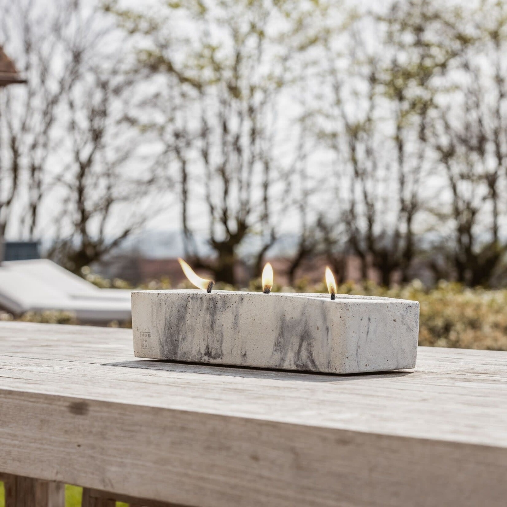 Mon Dada Bougie OUTDOOR Urban Rectangle Grey