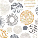 Serviettes en Papier Circle Textures