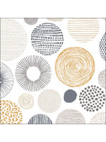 Serviettes en Papier Circle Textures