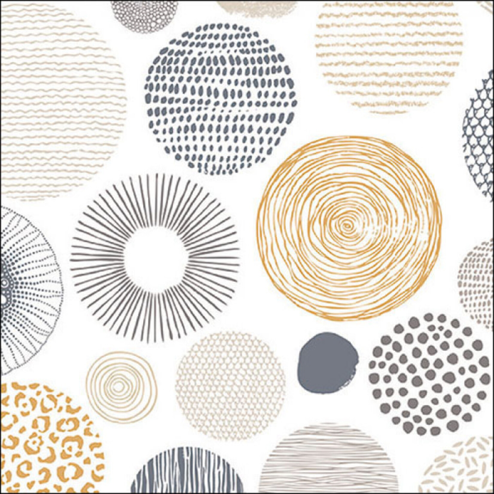 Serviettes en Papier Circle Textures