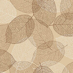 Serviettes en Papier Natural Leaves Beige