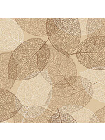 Serviettes en Papier Natural Leaves Beige