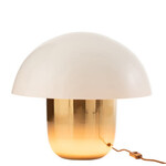 Lampe Champignon Blanc et Or