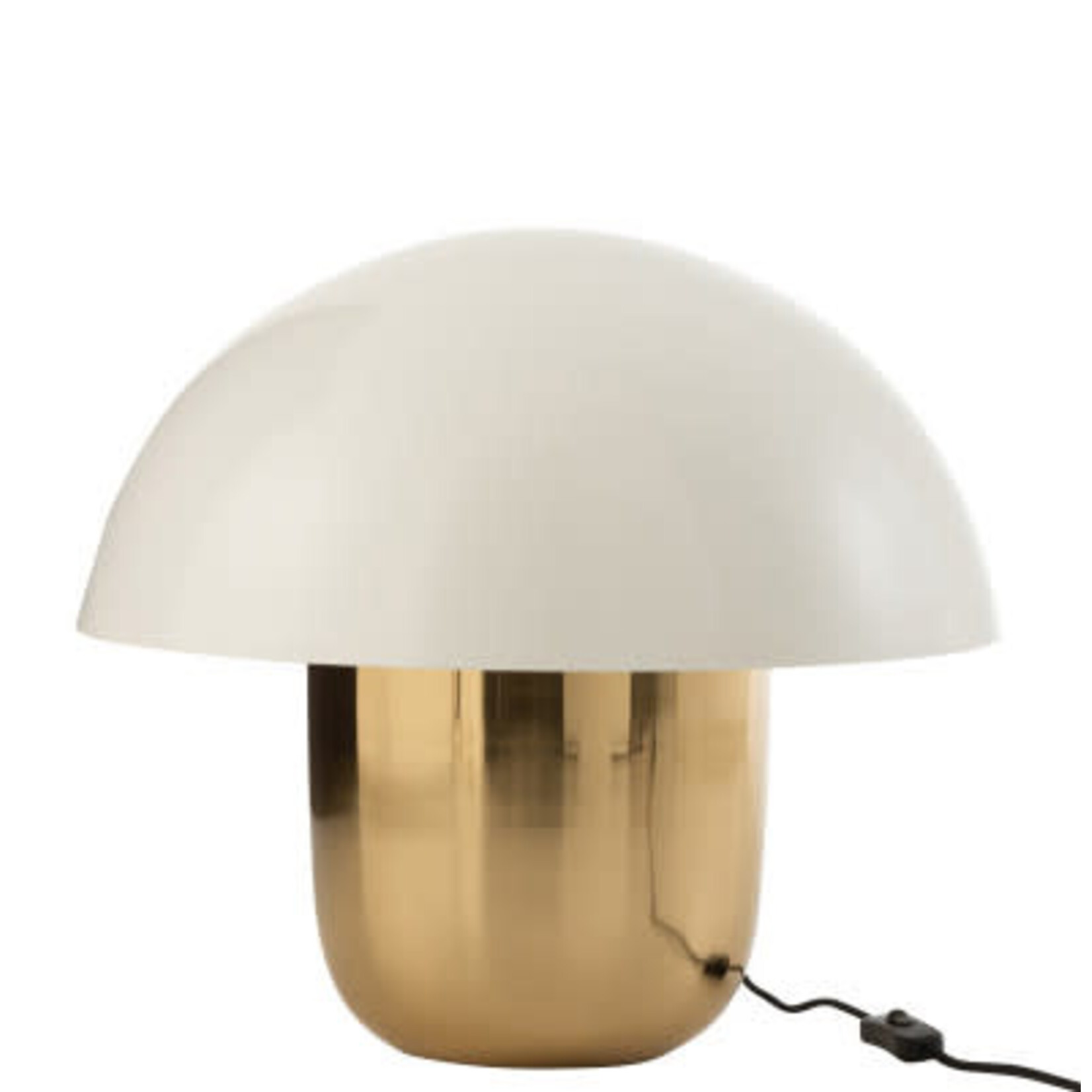 Lampe Champignon Blanc et Or