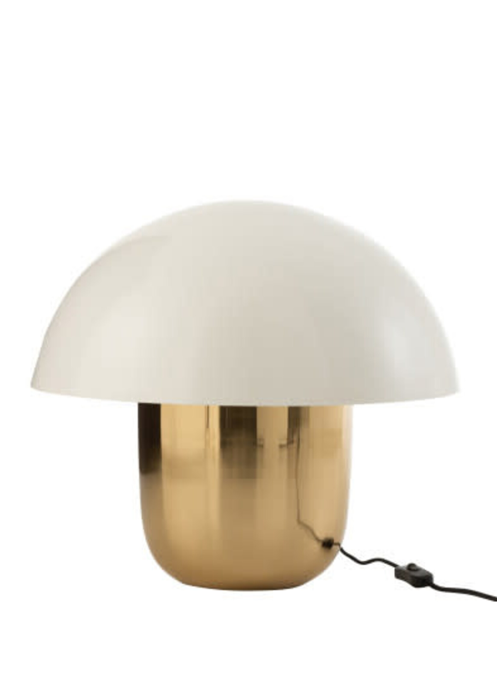 Lampe Champignon Blanc et Or