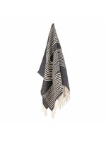 Bloomingville Anek Plaid Coton Noir et Naturel