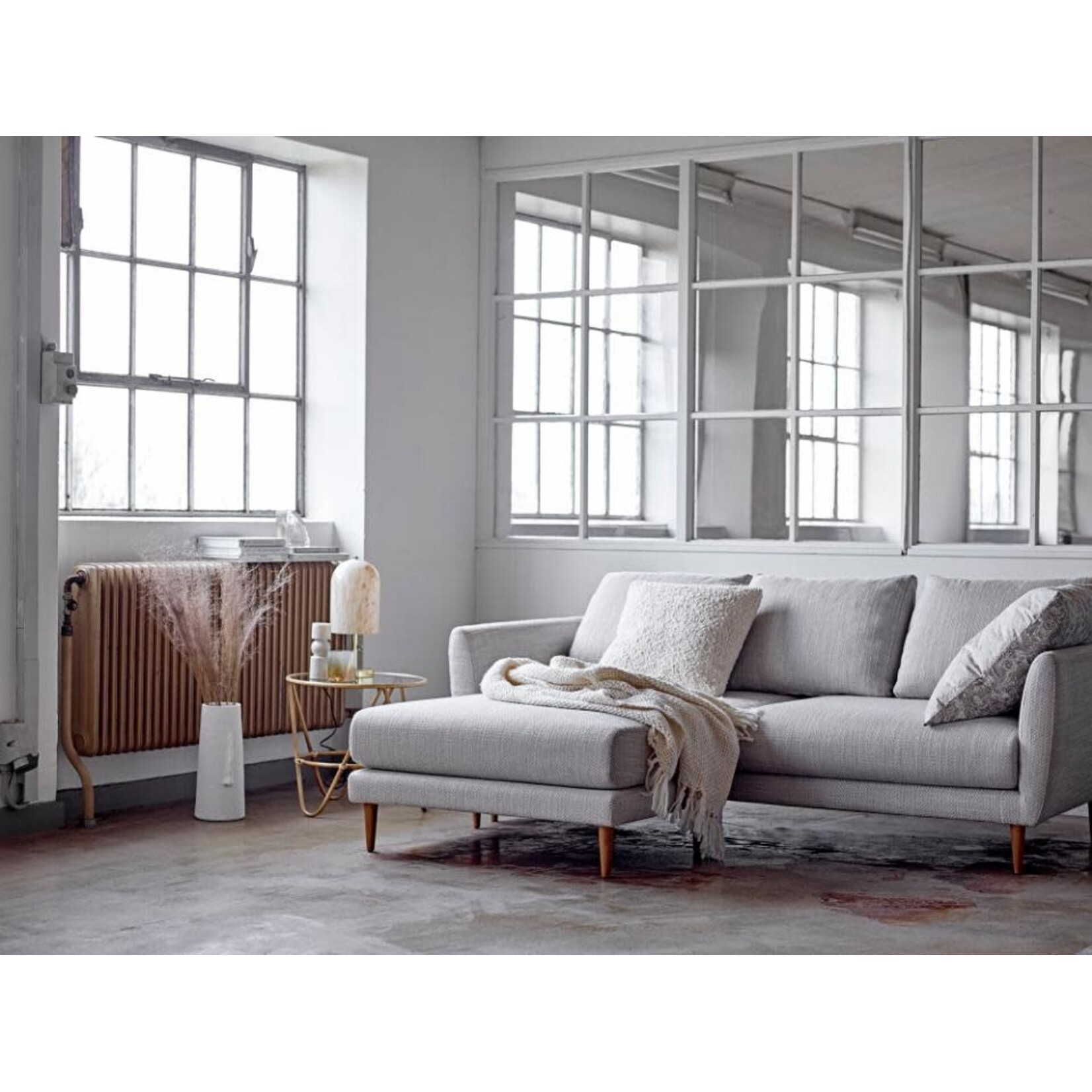 Bloomingville Berican Vase Déco Blanc Terre Cuite