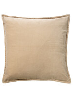 Coussin Velours Caith Beige Pumice Stone