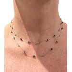 Scarlet et Lucien Collier Clara Double Mauve et Vert