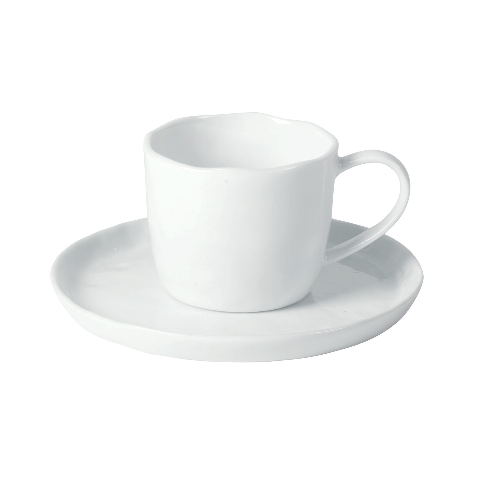 Pomax Porcelino White Tasse et Soucoupe GM