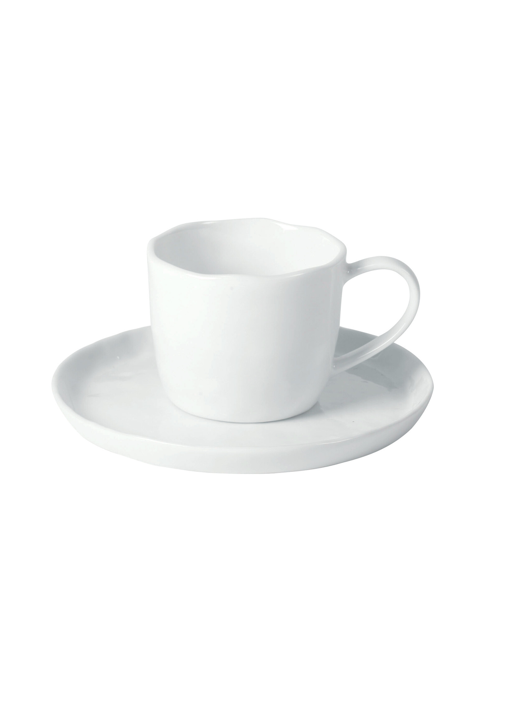 Pomax Porcelino White Tasse et Soucoupe GM