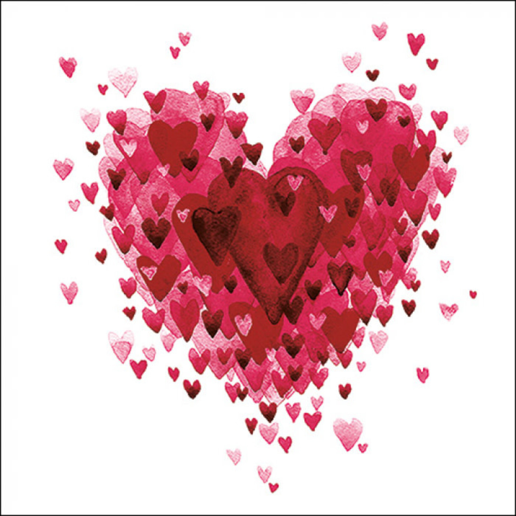 Serviettes en Papier Heart of Hearts