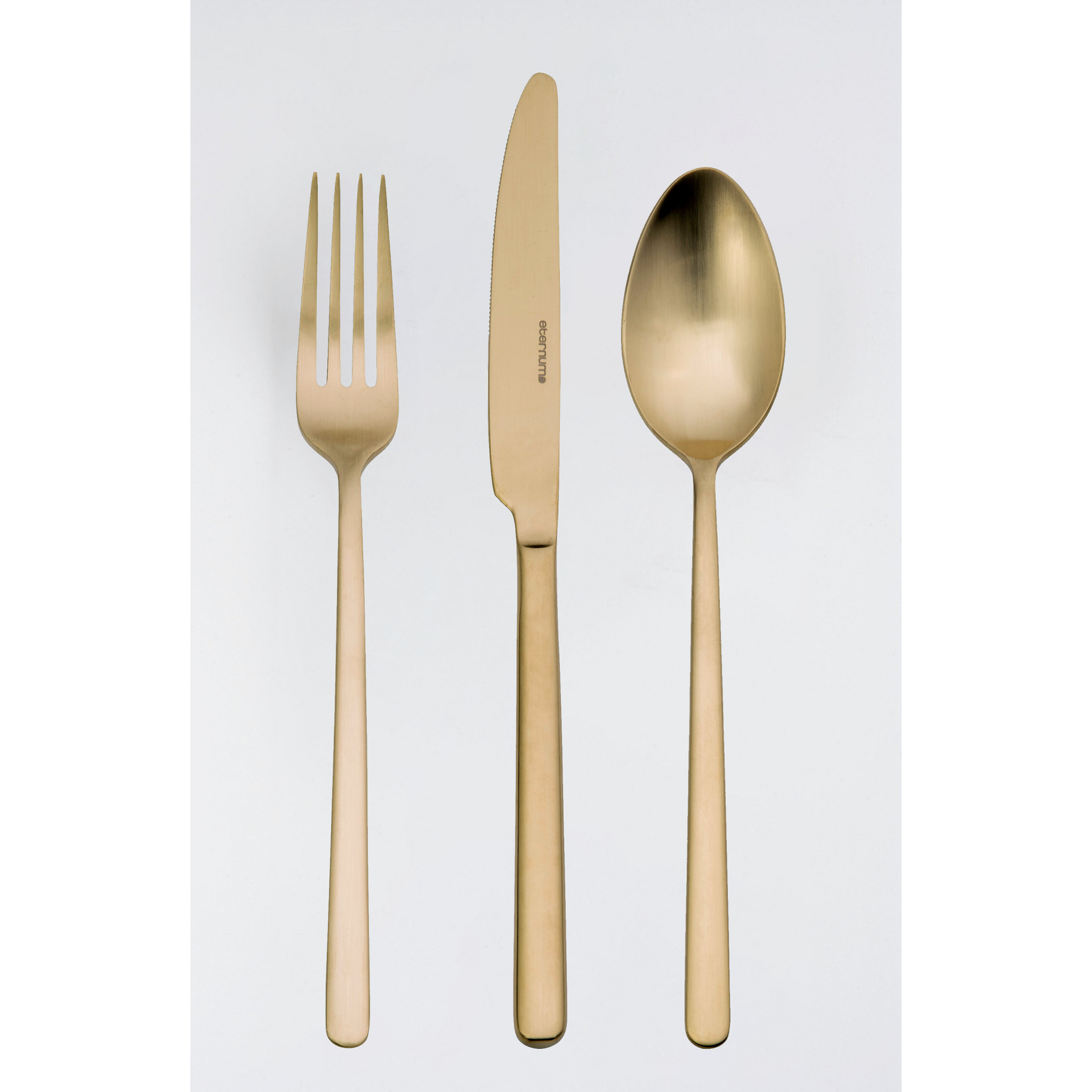 Eternum Nardo Champagne Mat Ménagère Couverts 16 pièces