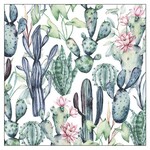 Serviettes en Papier Watercolor Cactus