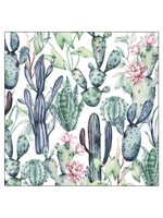 Serviettes en Papier Watercolor Cactus