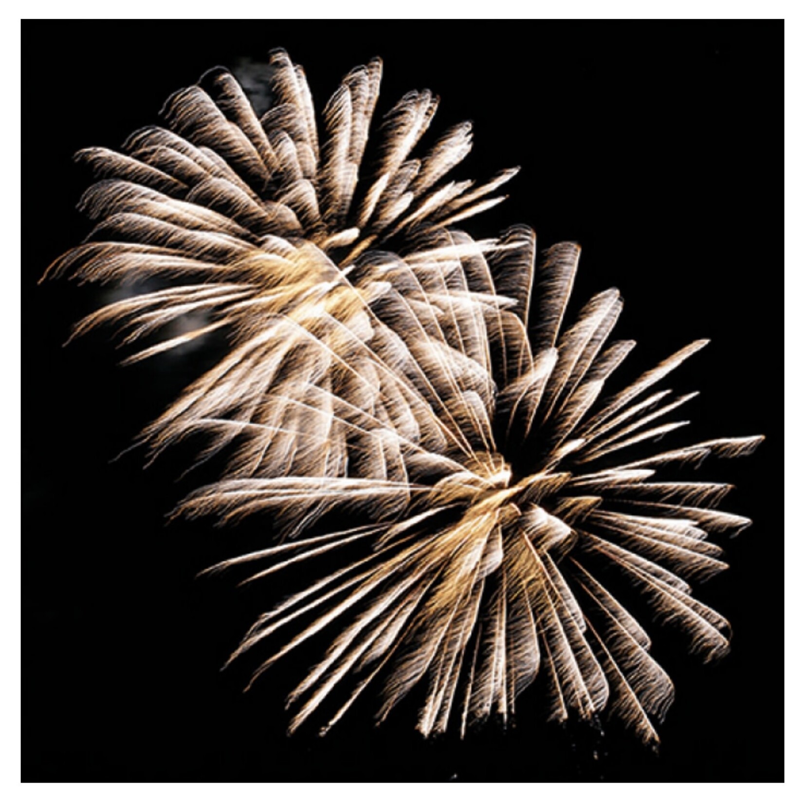 Serviettes en Papier Golden Firework