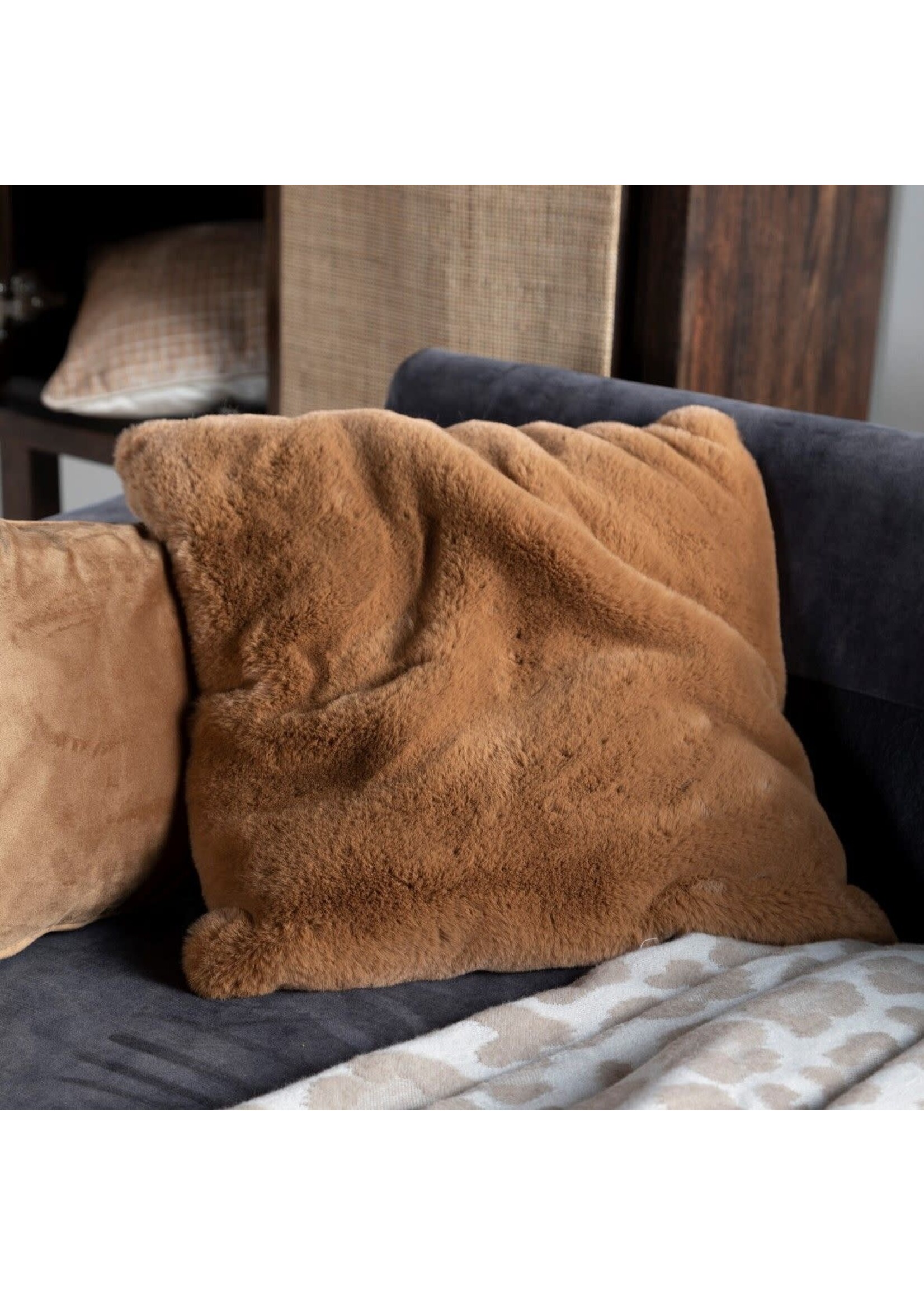 Bivouac Coussin Fourrure Tobacco Brown 45*45