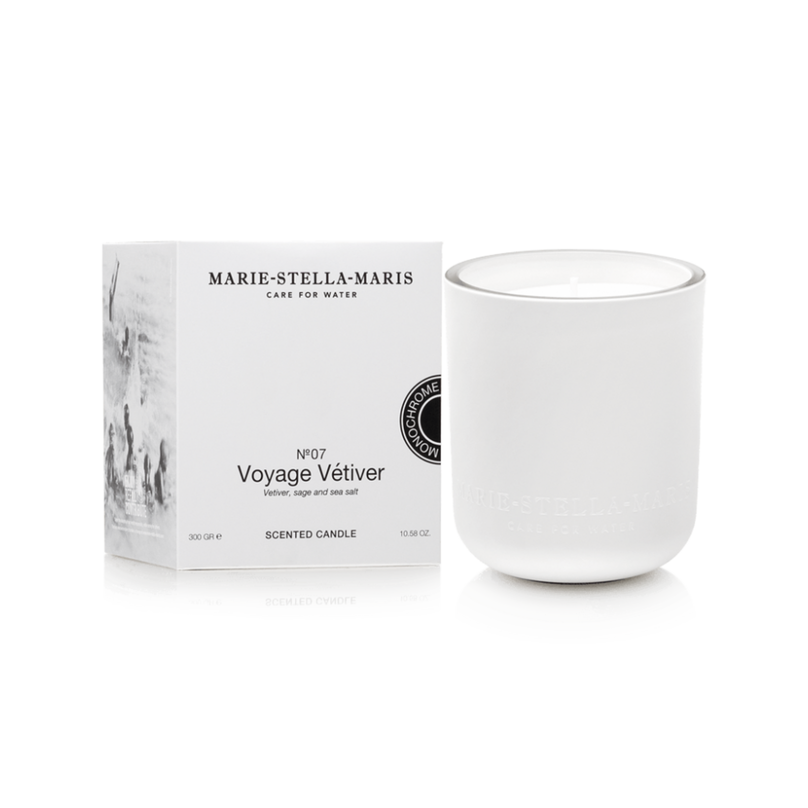 Marie-Stella-Maris Scented Candle Voyage Vetiver 300 gr Monochrome Edition