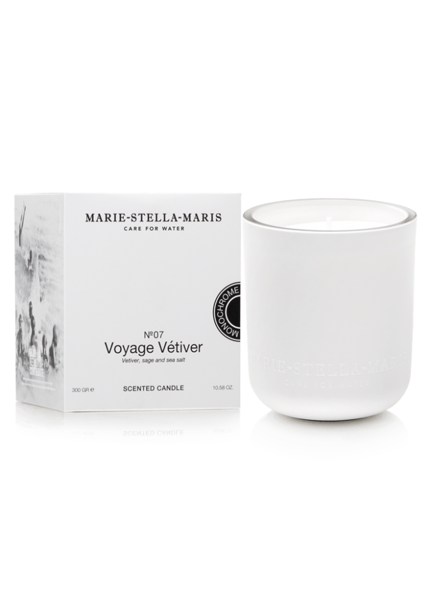 Marie-Stella-Maris Scented Candle Voyage Vetiver 300 gr Monochrome Edition
