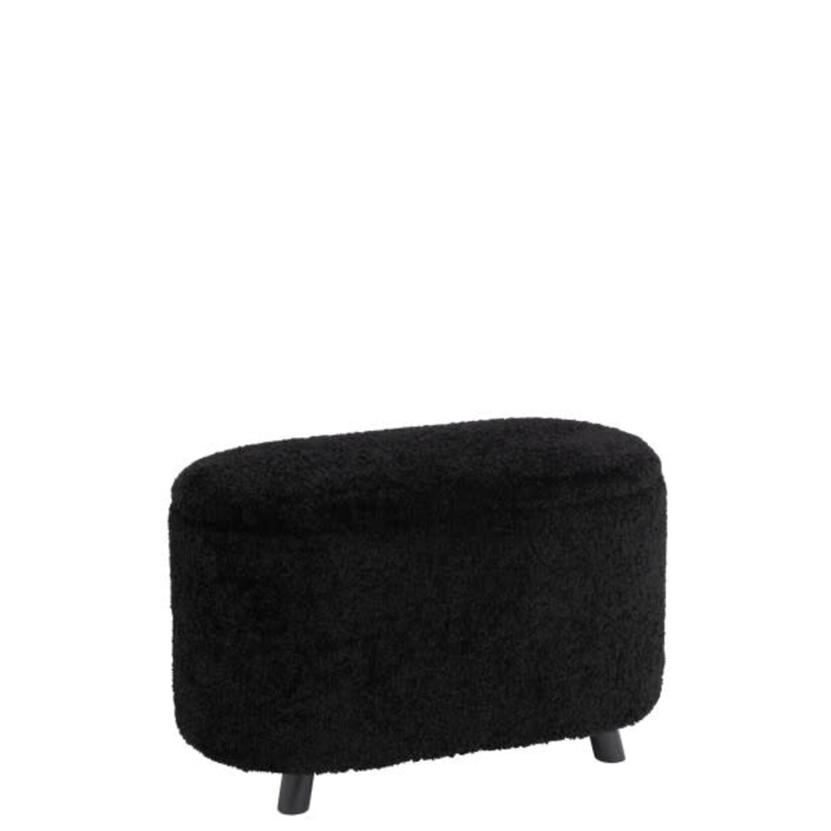 Pouf Rangement Teddy Noir