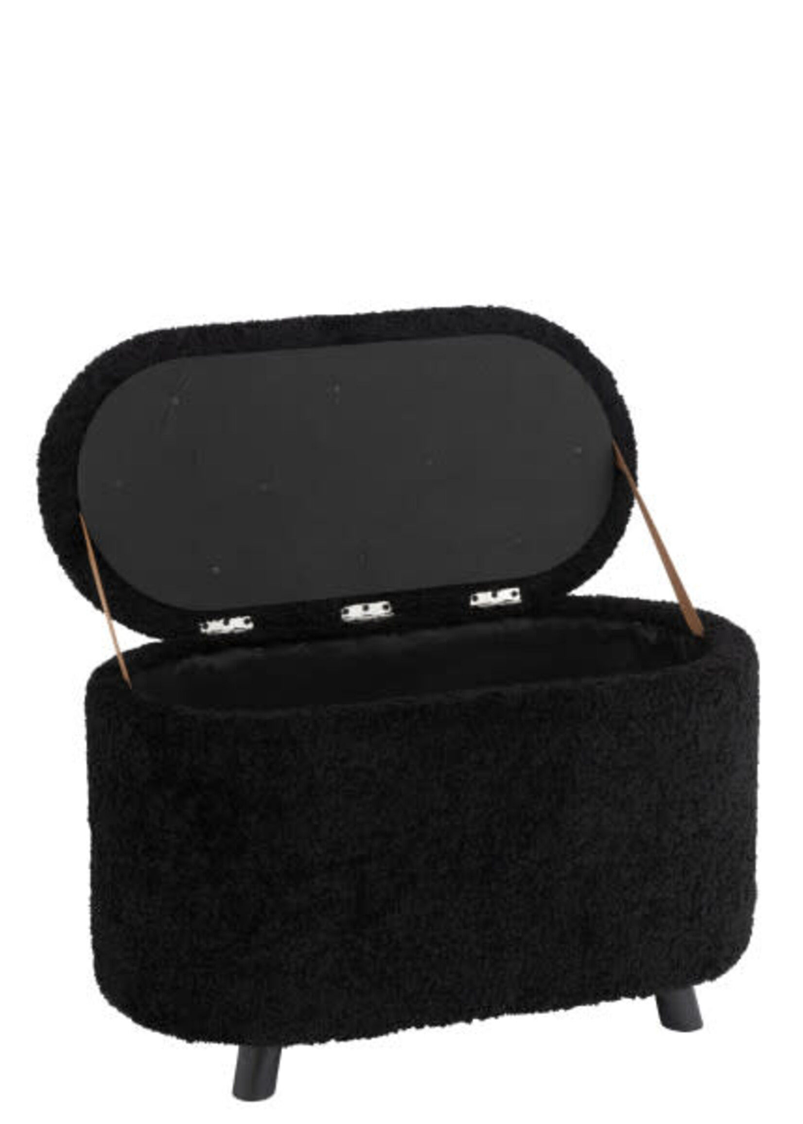 Pouf Rangement Teddy Noir