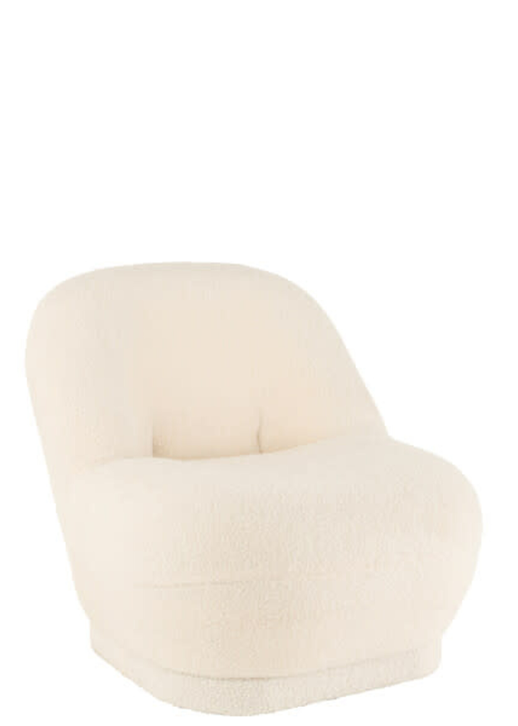 Fauteuil Blanc Bouclettes Blanc