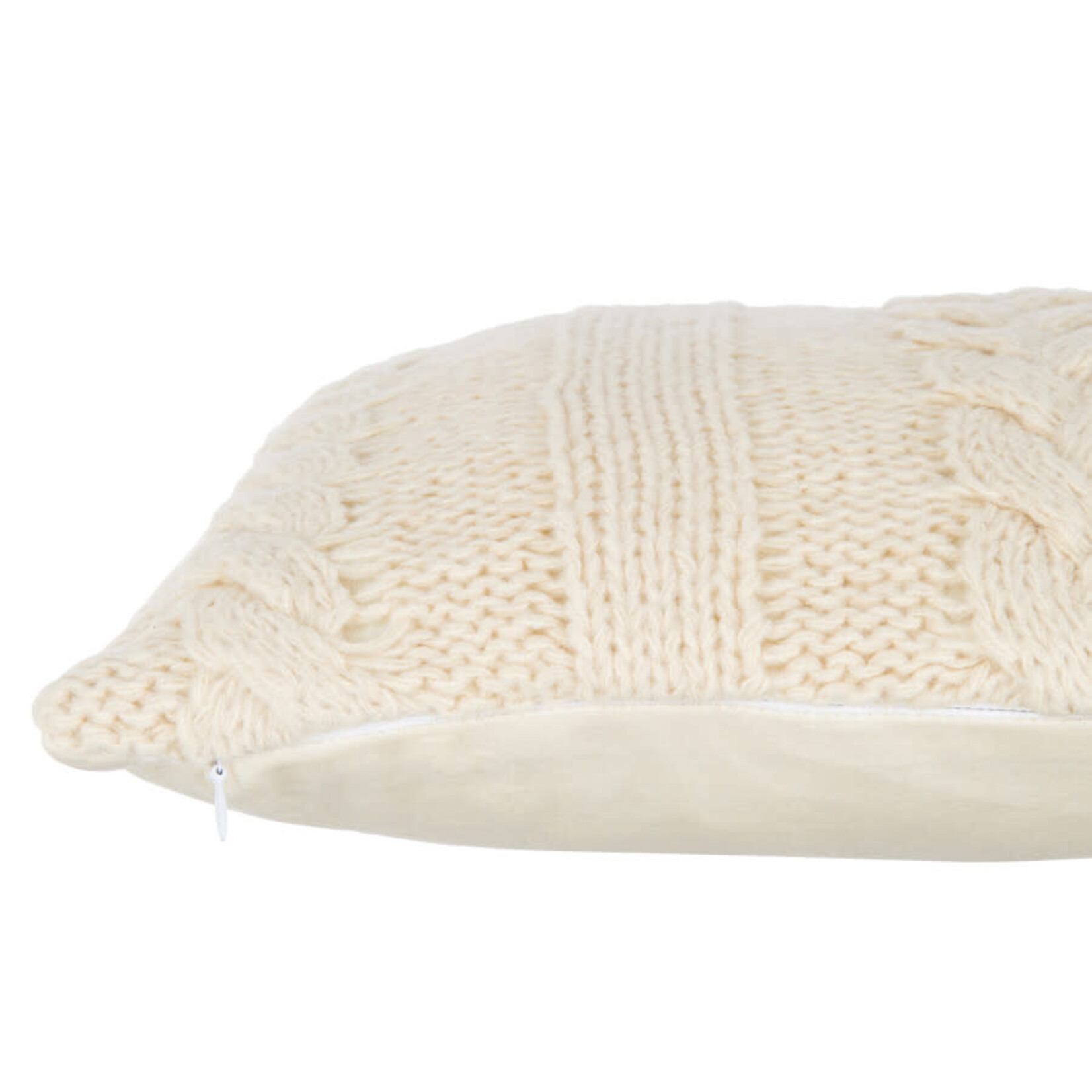 Coussin Twist Poly Beige 45*45