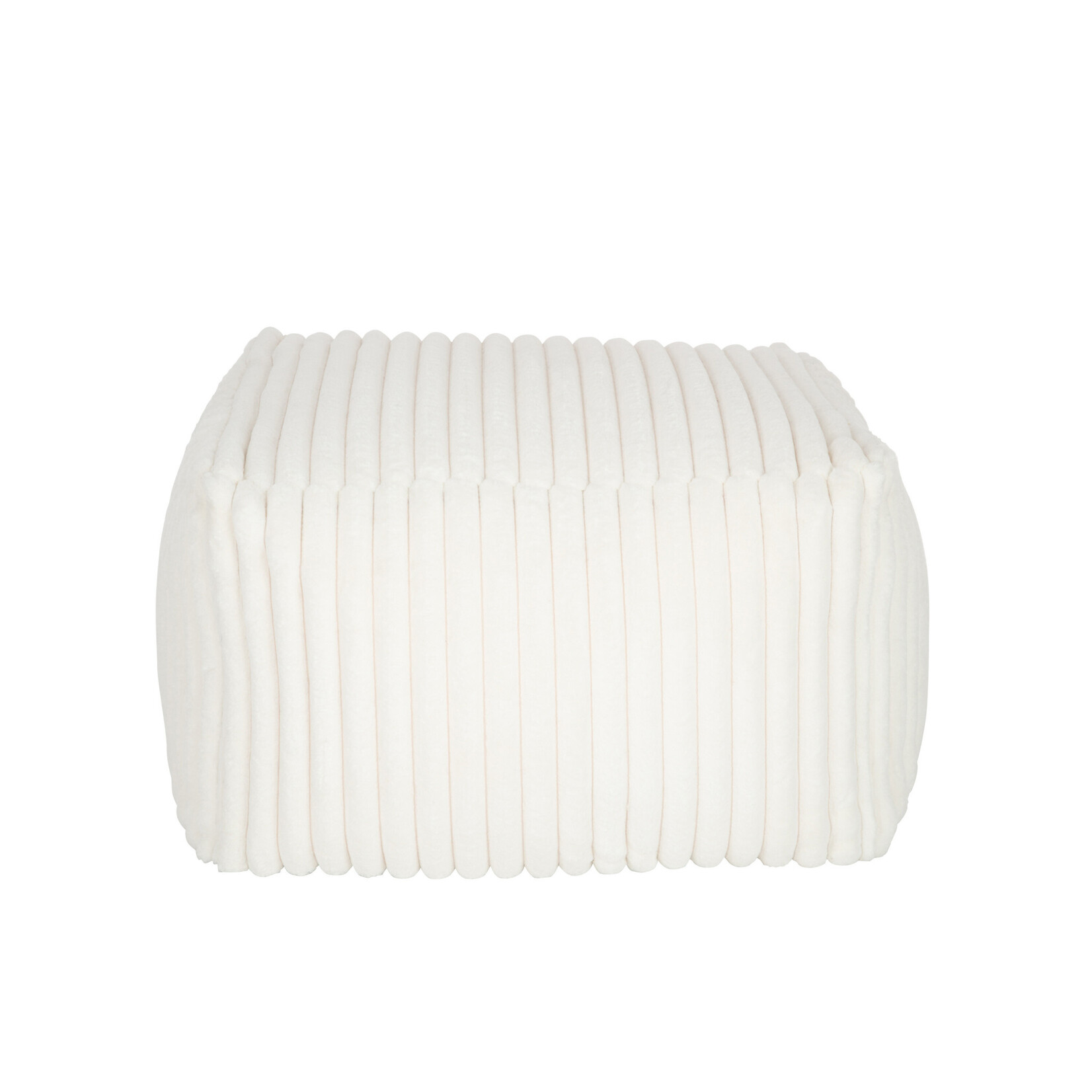 Pouf Corduroy Blanc 85*85*53