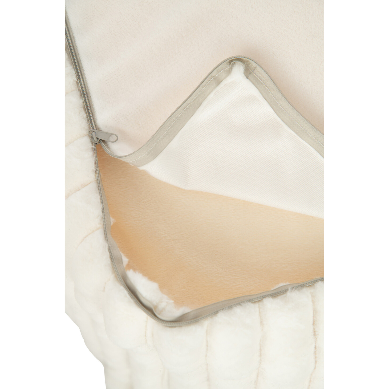 Pouf Corduroy Blanc 85*85*53