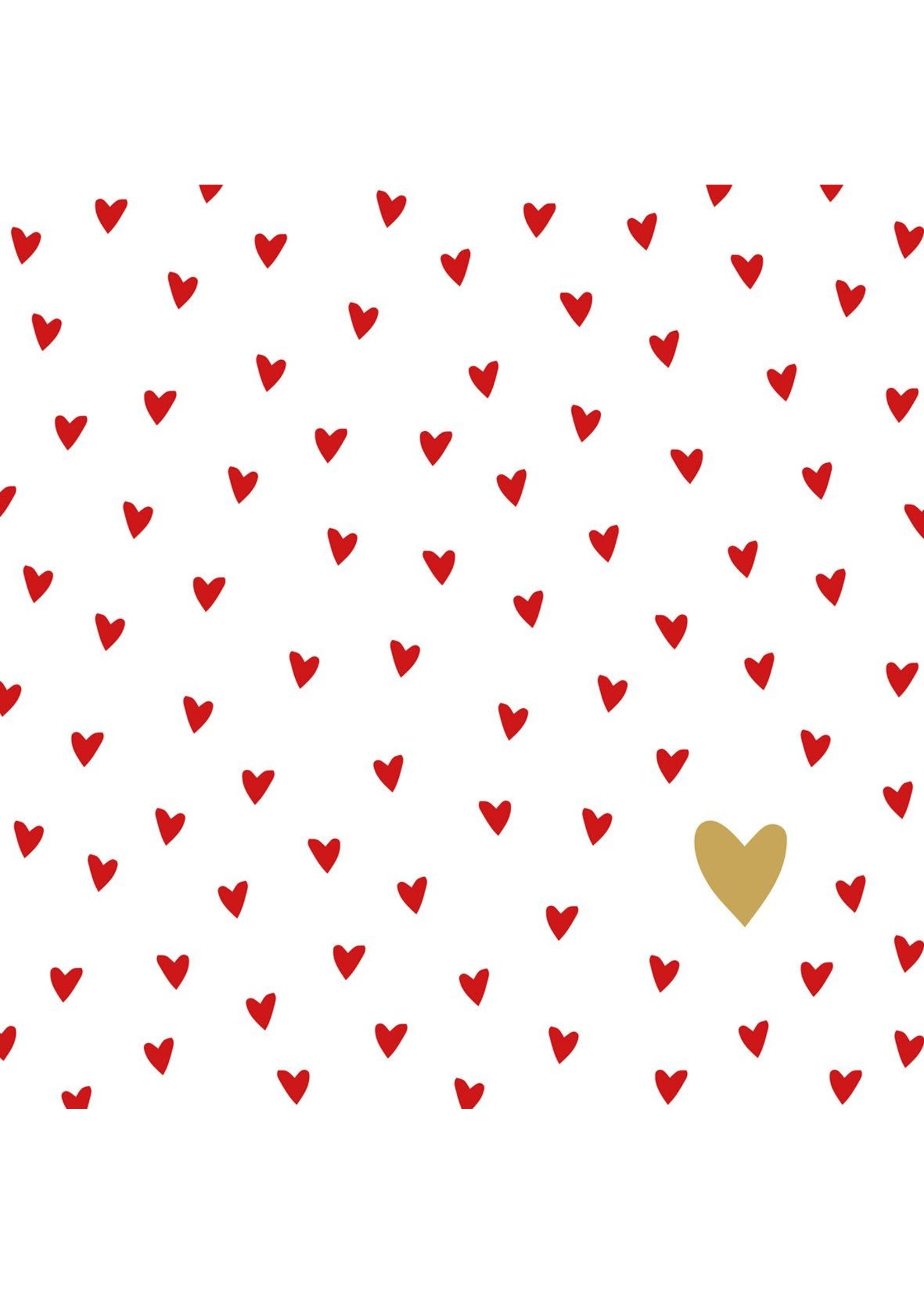 Serviettes en Papier Little Hearts 25*25