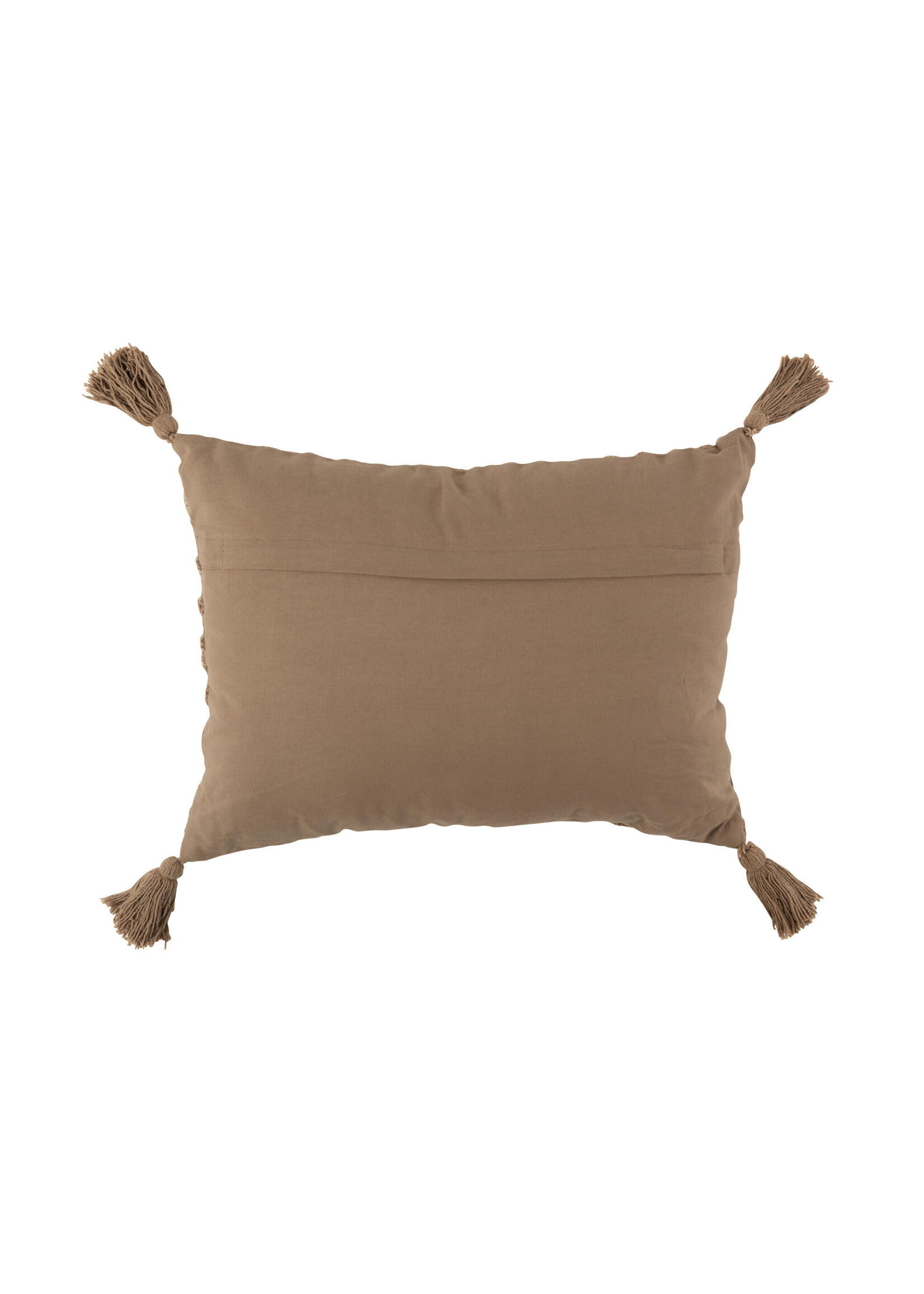 Coussin Coton Recyclé Beige Cercles 75*50