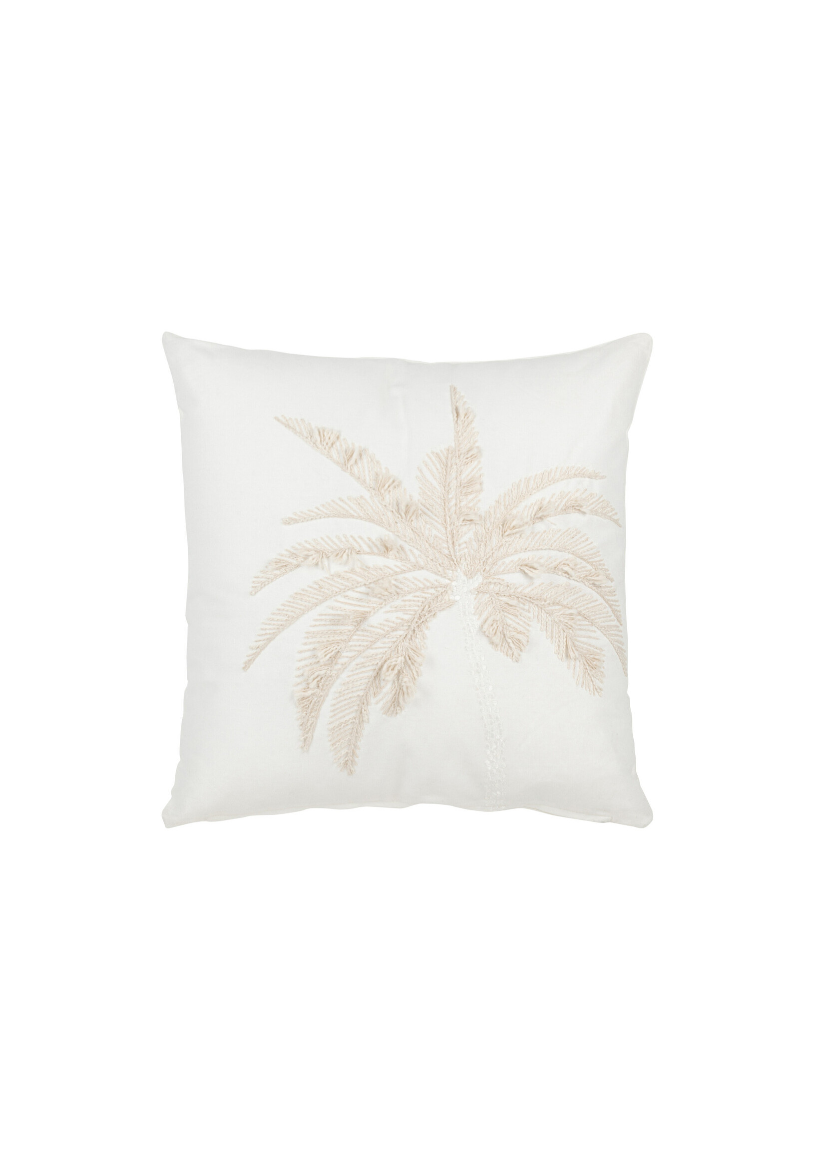 Coussin Palmier Blanc Beige 45*45 cm