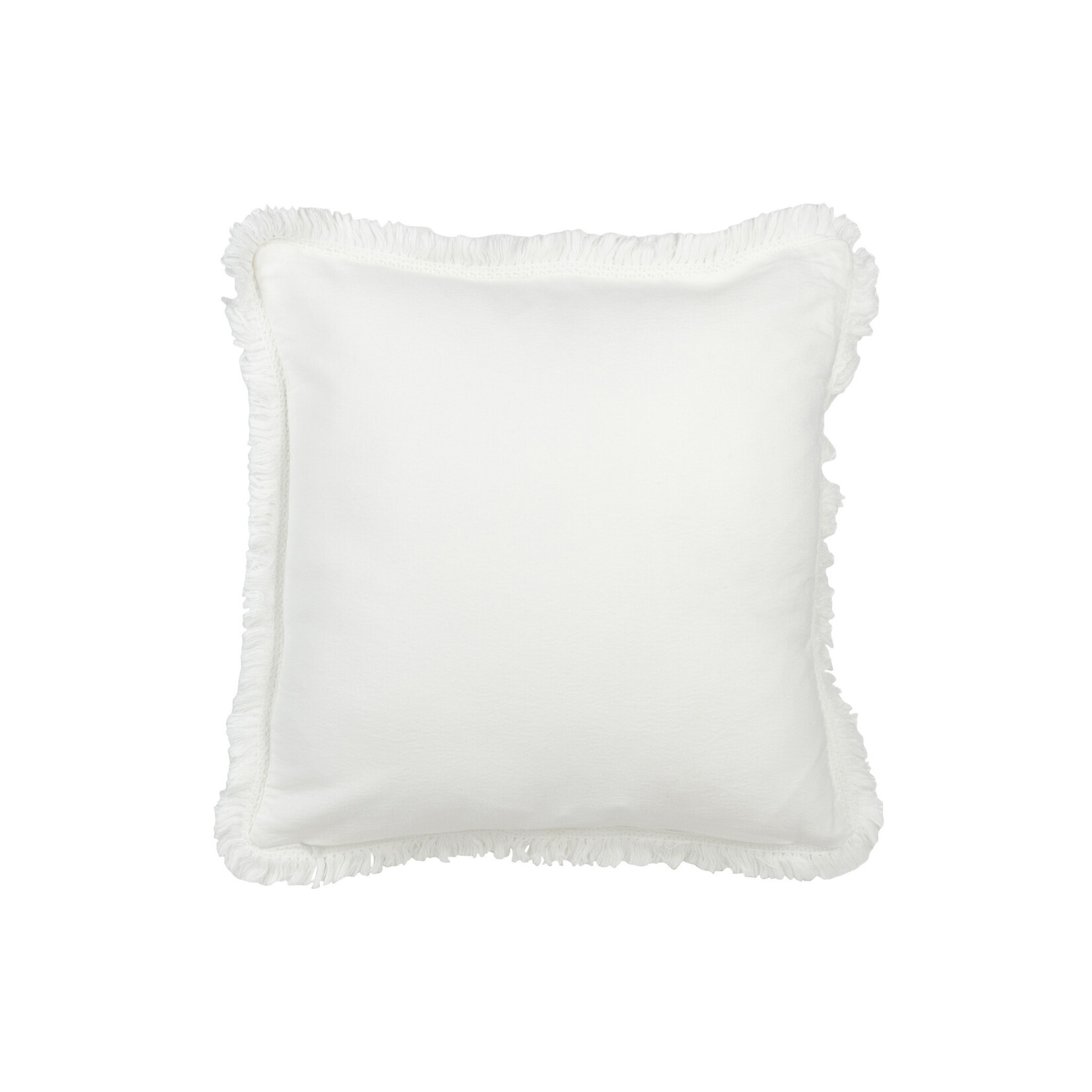 Coussin brodé Fleurs Blanc 52*52 cm