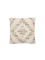 Coussin Ethnique Blanc et Beige