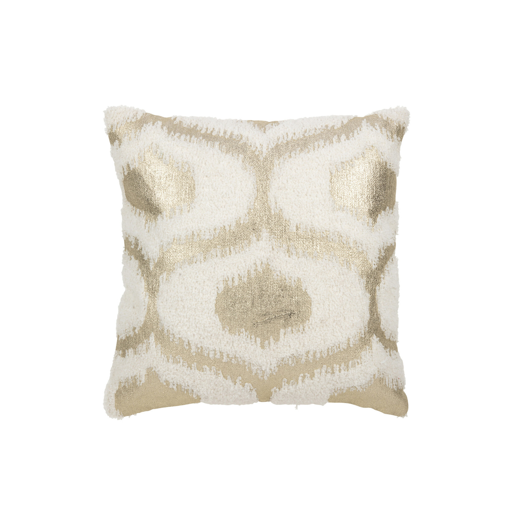 Coussin blanc et Or 45*45 cm