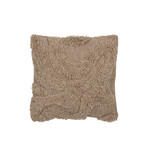 Coussin Tufté Courbes Beige