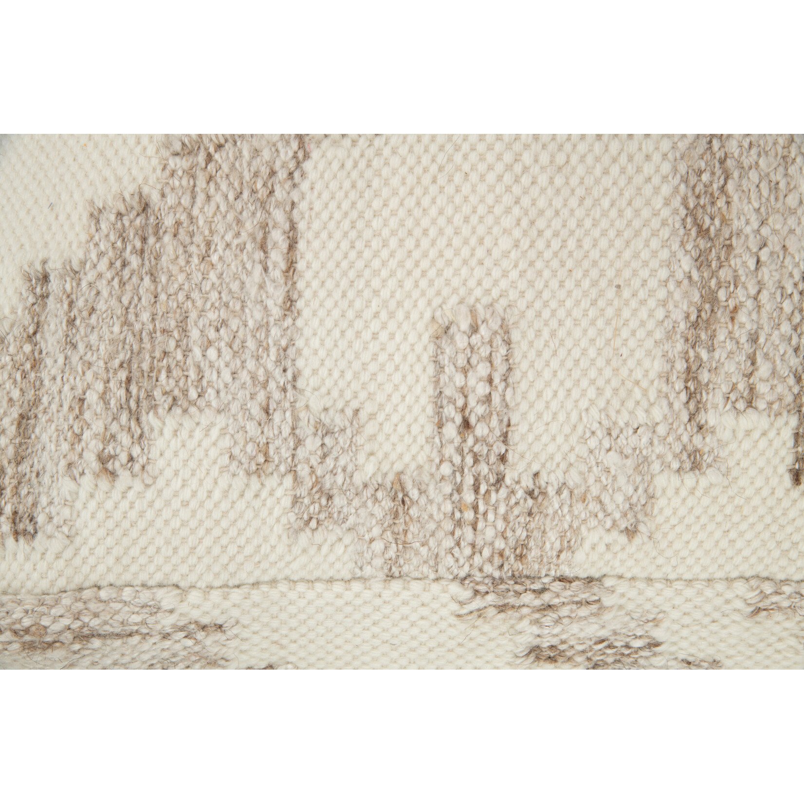 Pouf Ethnique Blanc Beige 80*80*30