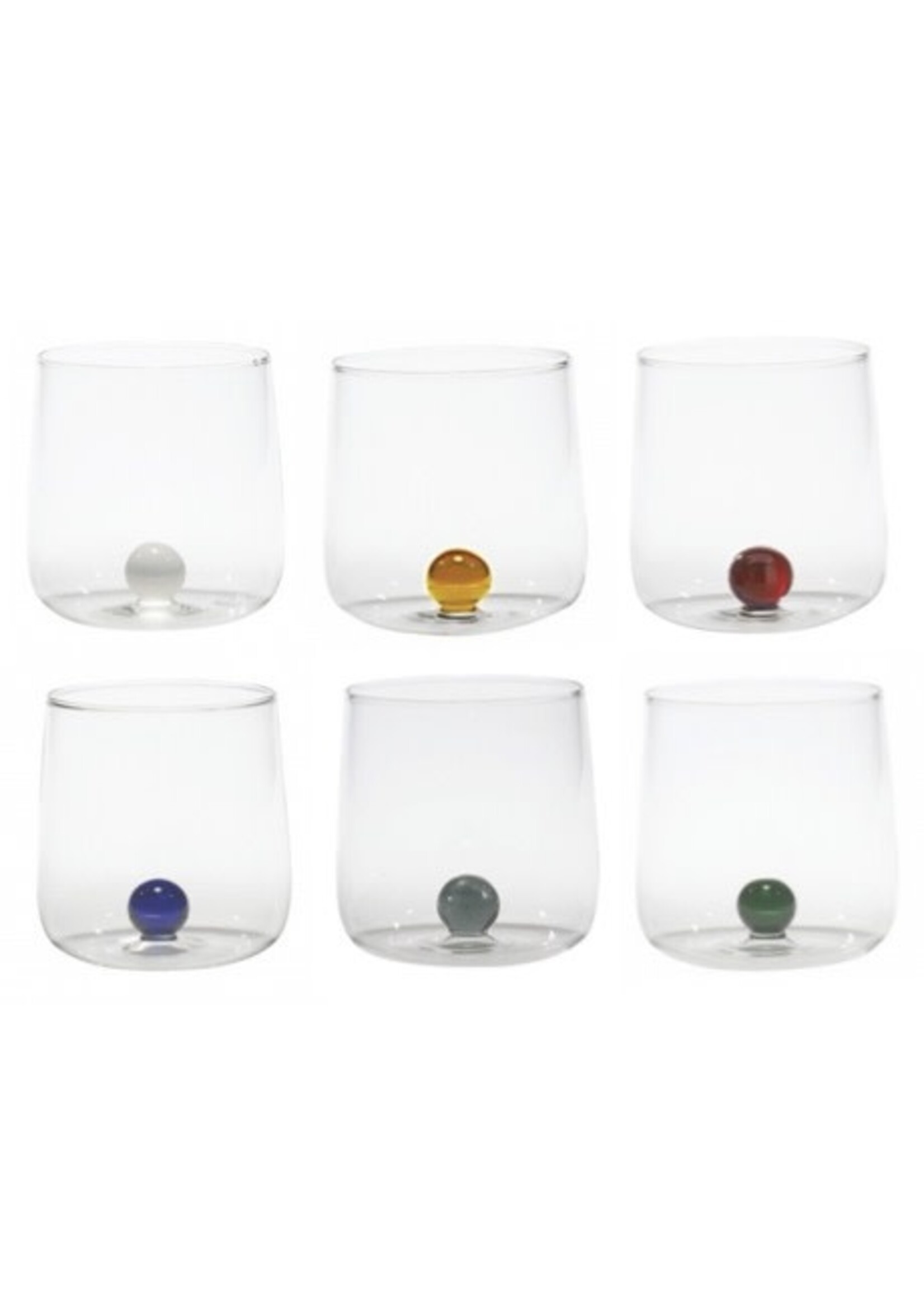 Zafferano Set de 6 Verres Bilia Couleurs Assorties