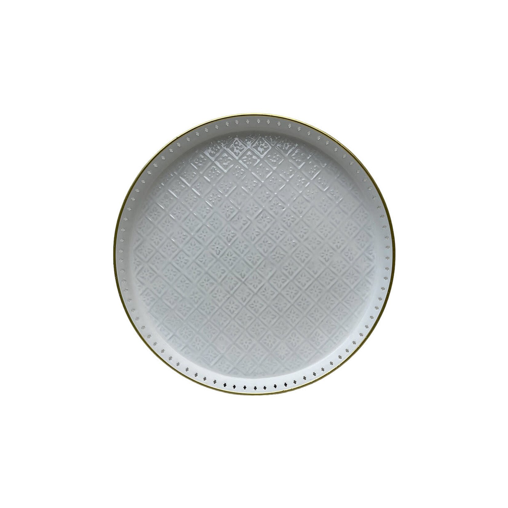 Plateau Jali Blanc 45 cm