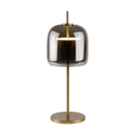 Lampe de Table Ghandia Doré Mat Verre Fumé