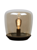 Lampe de Table Unami Noir Verre Fumé SANS AMPOULE