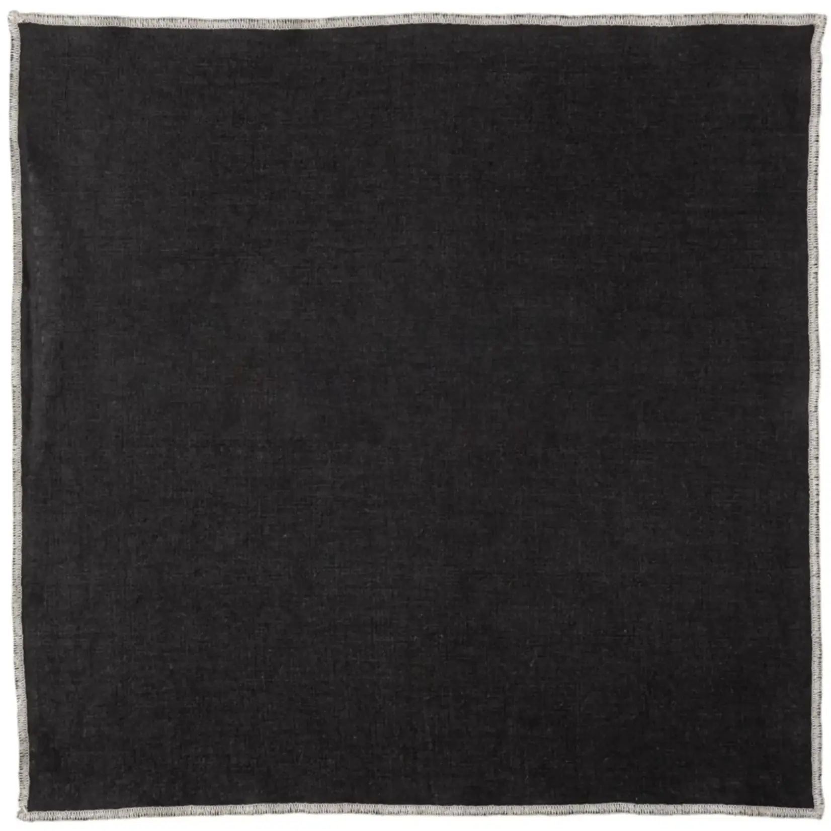 Haomy Serviette de Table Venise Noir