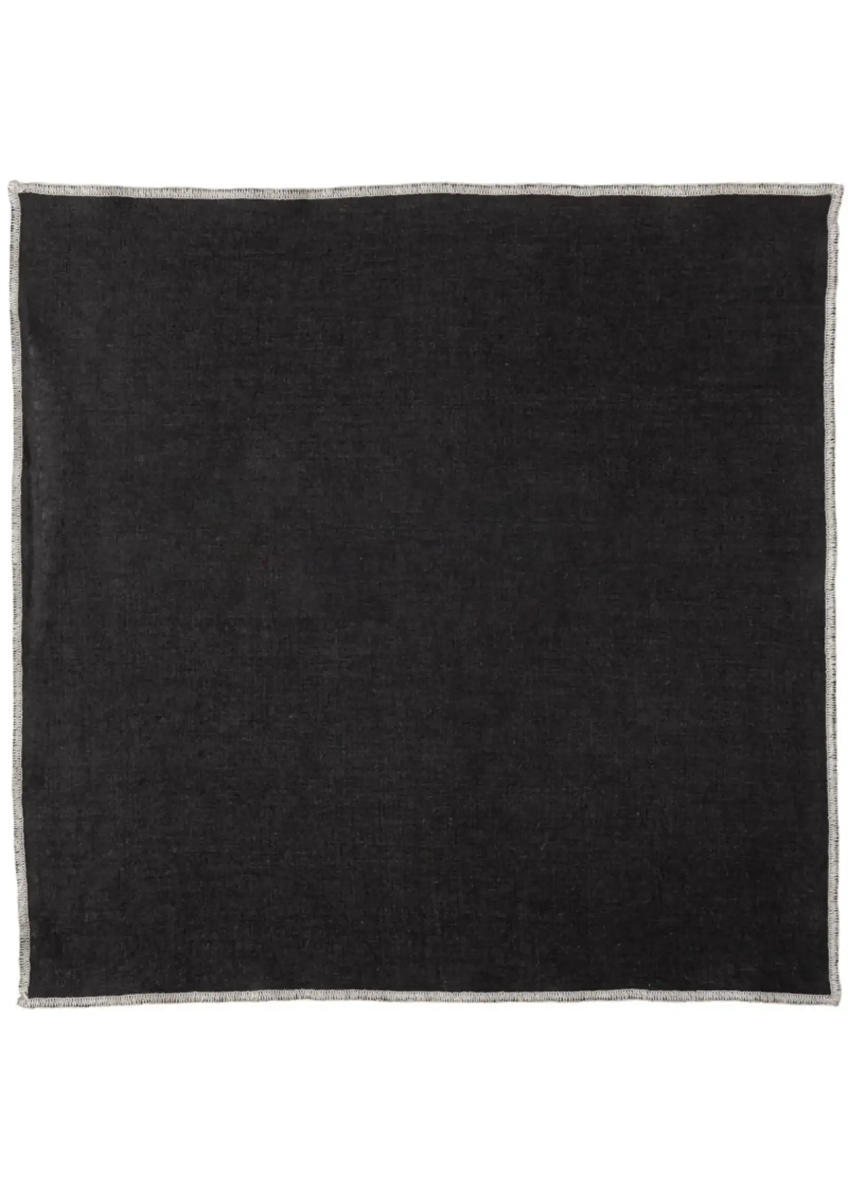 Haomy Serviette de Table Venise Noir