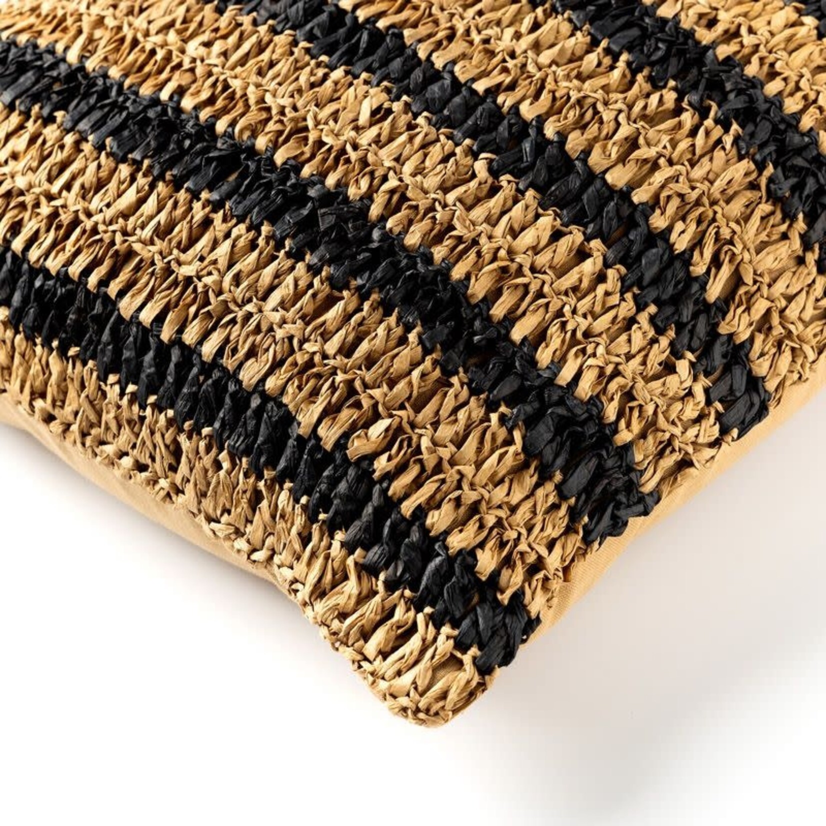 Bivouac Coussin Raphia Rayé 45*45