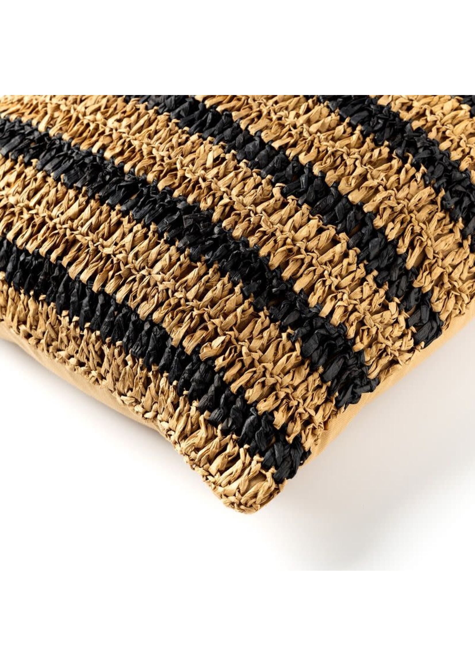 Bivouac Coussin Raphia Rayé 45*45