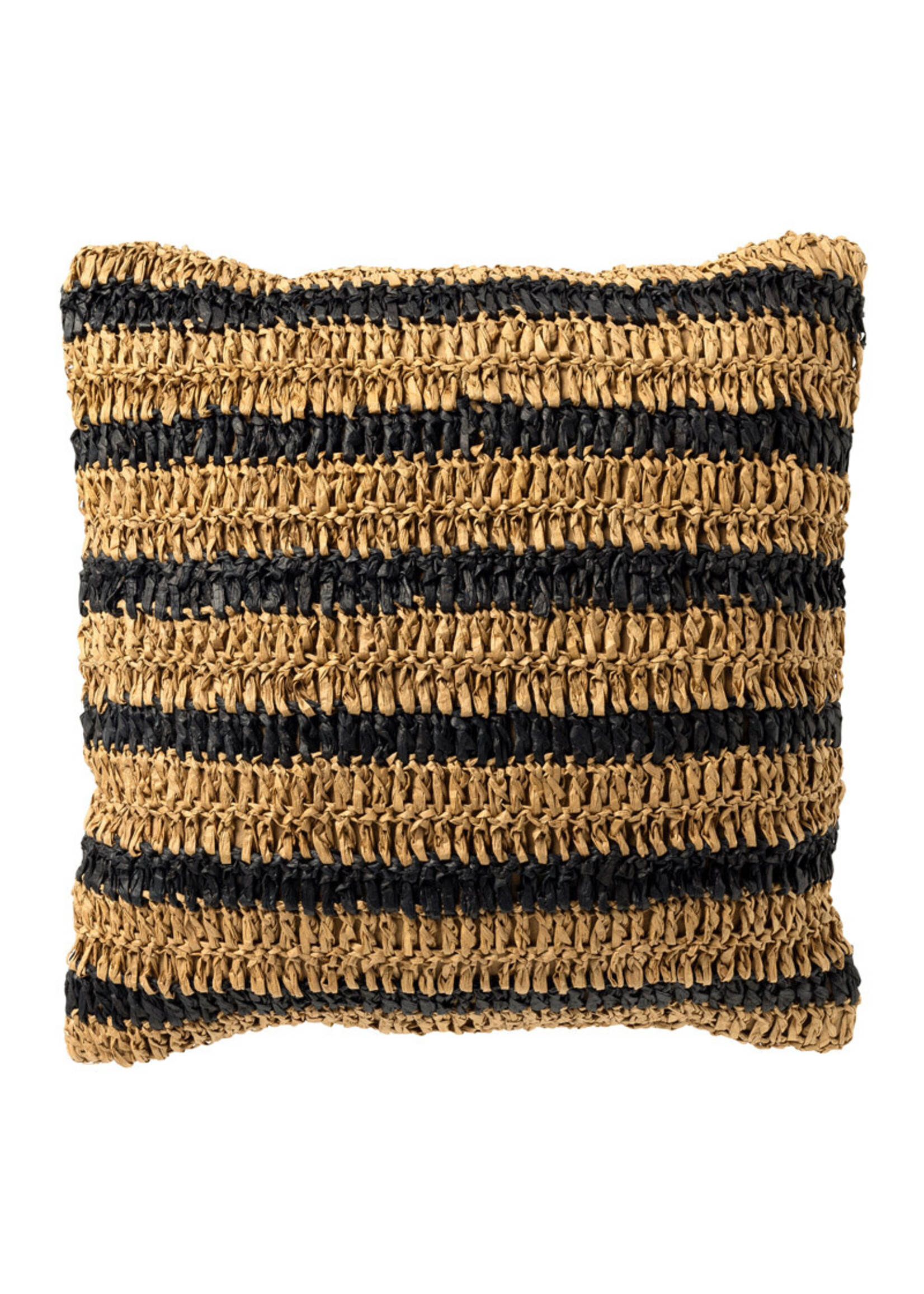 Bivouac Coussin Raphia Rayé 45*45